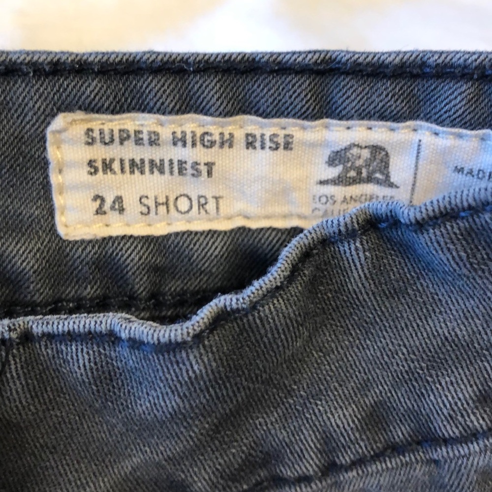 Black denim jeans